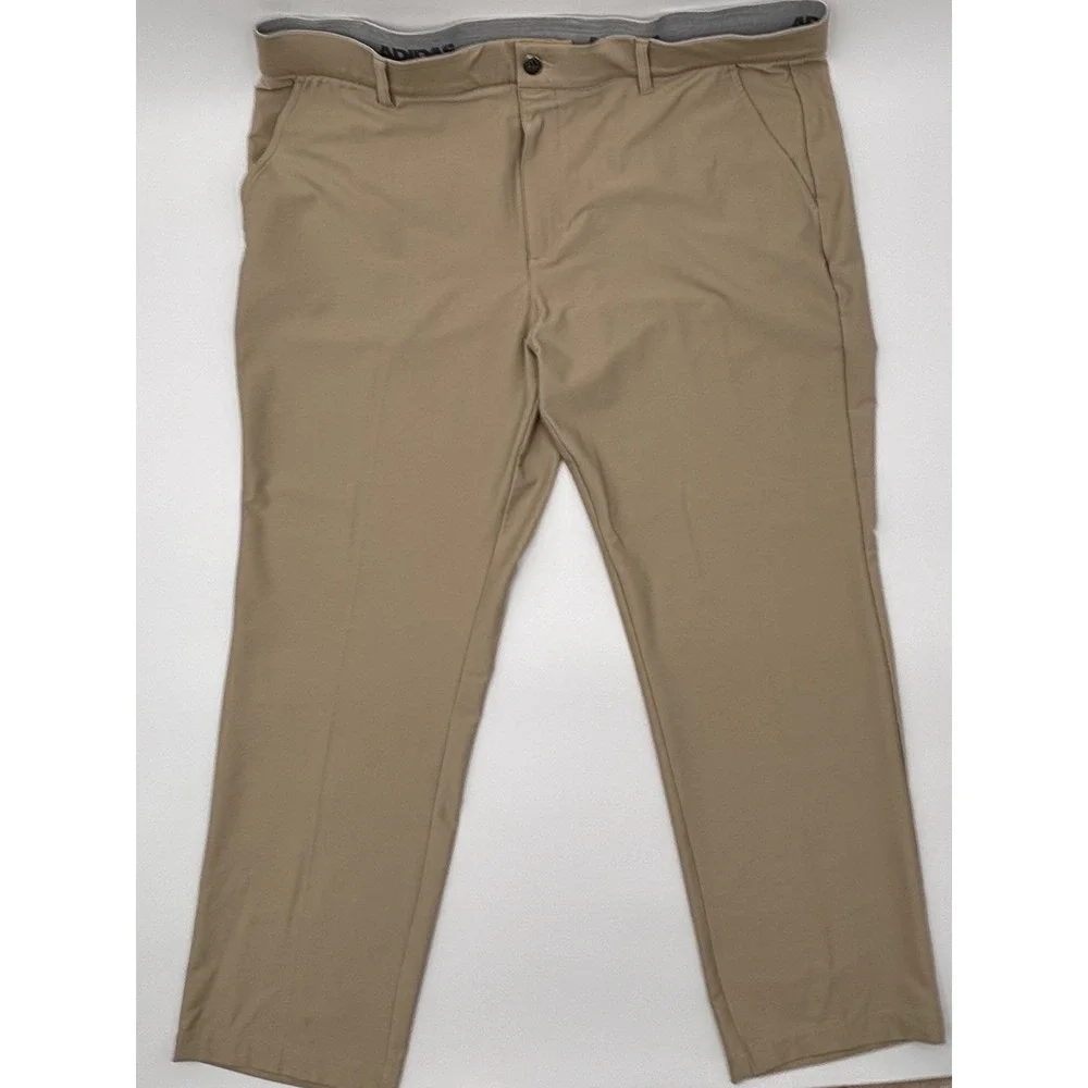 Adidas Golf Pants Mens 38x30 Khaki Tan Ultimate 365 Flat Front Pro